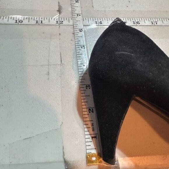 Jil Sander Women's Velvet Leather Trim Pointed Toe Pump Heel Shoes Black Size 36 - Picture 14 of 15